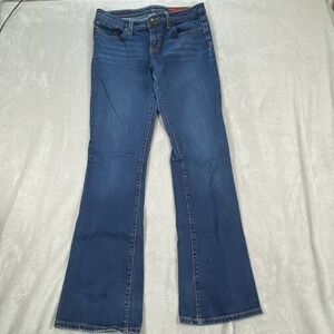 Seven7 Jeans Womens 34 Blue Classic Flare Bootcut Stretch Denim Medium Wash
